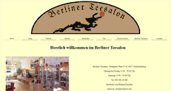 Desktop Screenshot of berliner-teesalon.de